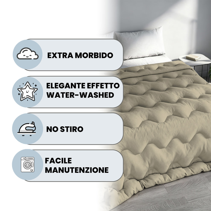 TRAPUNTA INVERNALE WATERWASHED MATRIMONIALE Made in Italy