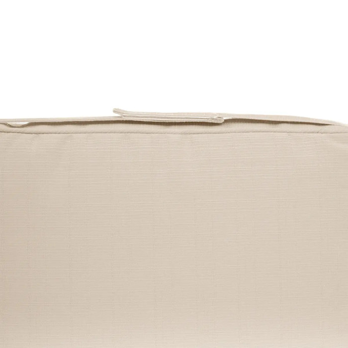 Galette de chaise à scratch "Korai" blé 40x40x4cm en polyester