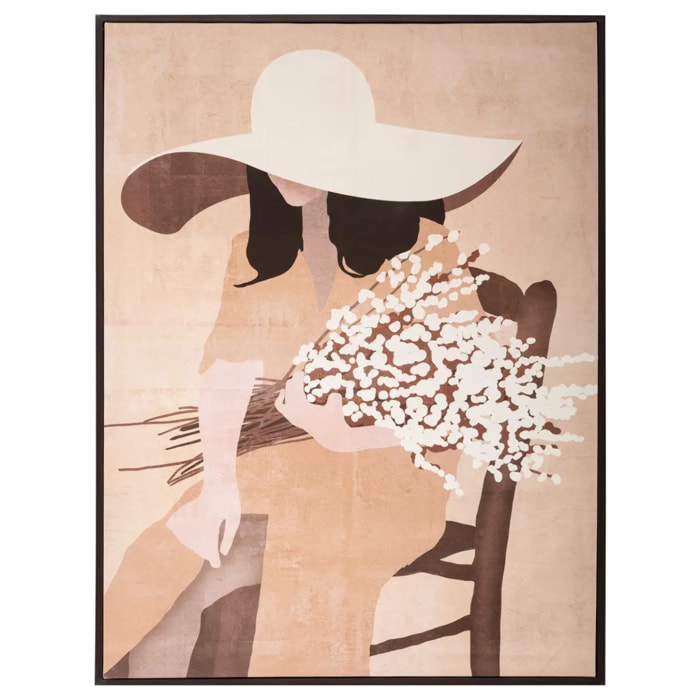 Toile imprimée "Portrait" encadrée 58x78 cm