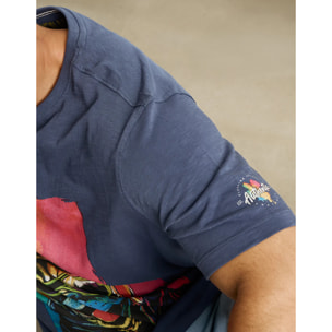 Camiseta Manga Corta Azul Marino - Rugusu