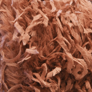 Plaid à poils longs - Terracotta