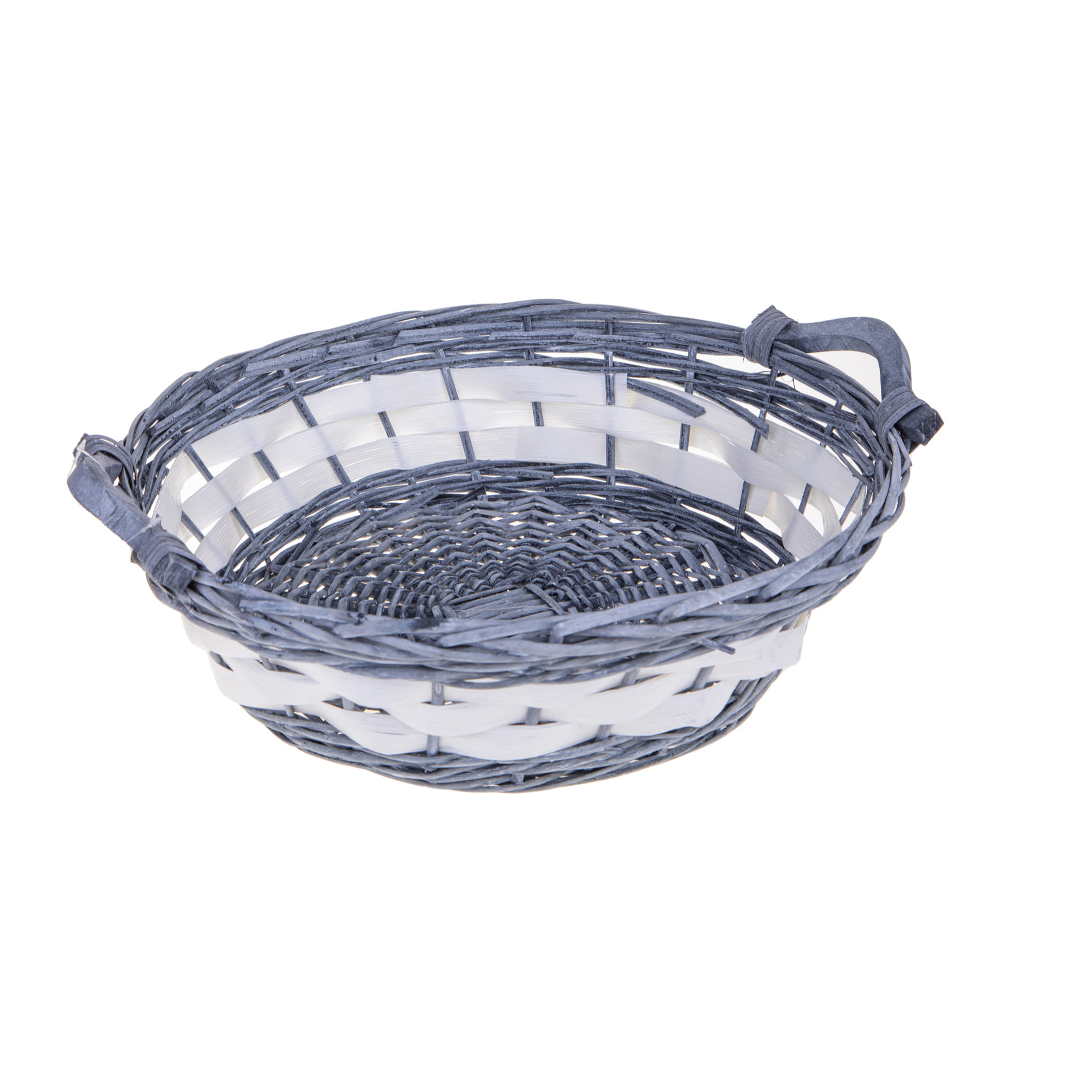 Cesto rotondo con manici - Pezzi 6 - GRIGIO - Bianchi Dino SpA