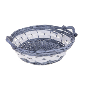 Cesto rotondo con manici - Pezzi 6 - GRIGIO - Bianchi Dino SpA