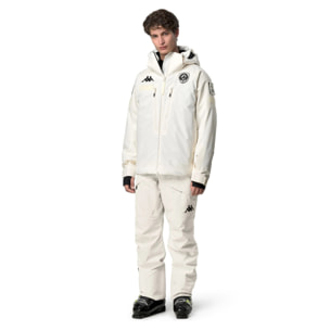 Kappa - Giacche Uomo Donna Bianco - 6Cento 602C Premium