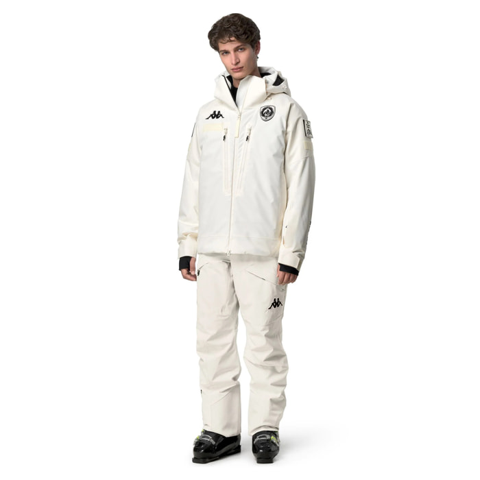 Kappa - Giacche Uomo Donna Bianco - 6Cento 602C Premium