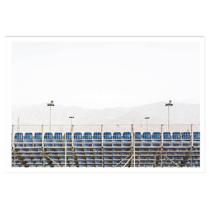 Affiche photo stade de foot. scenes from eilat 2018 Affiche seule