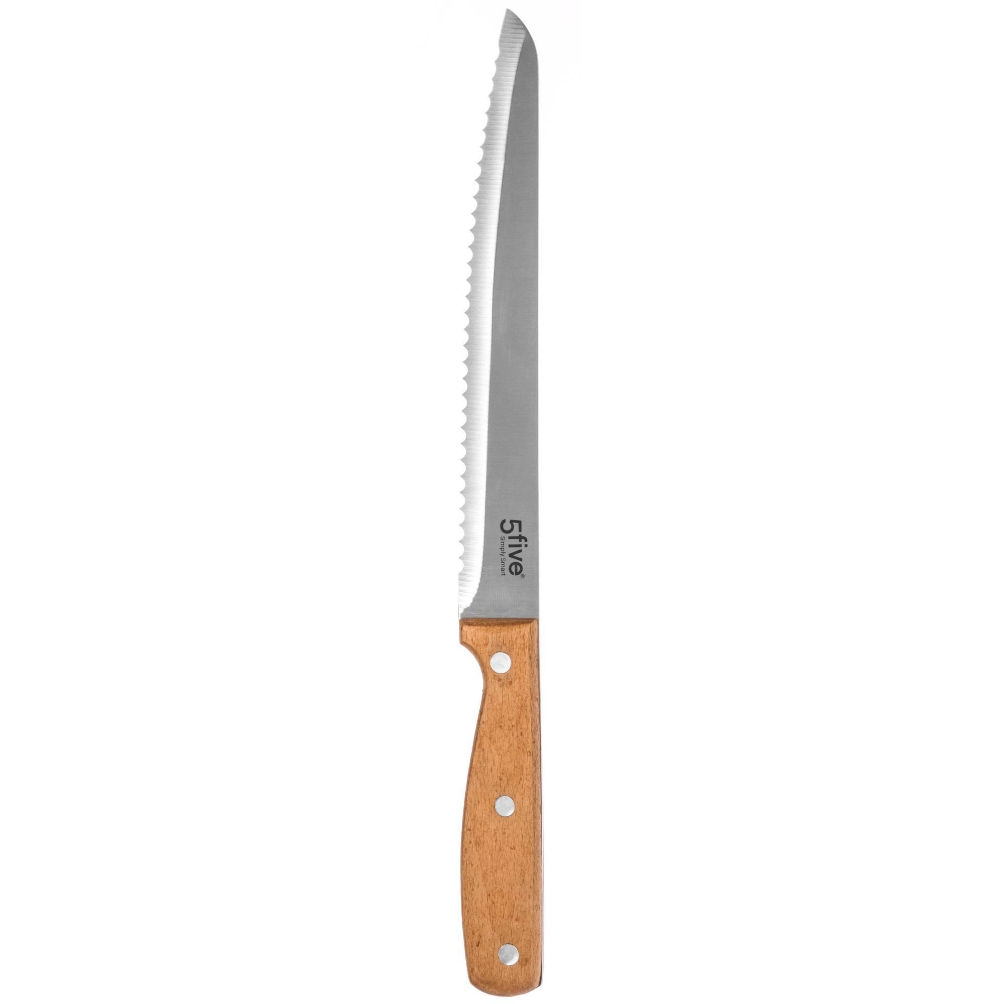 Tabla para cortar pan 44 x 27 cm bambú con cuchillo