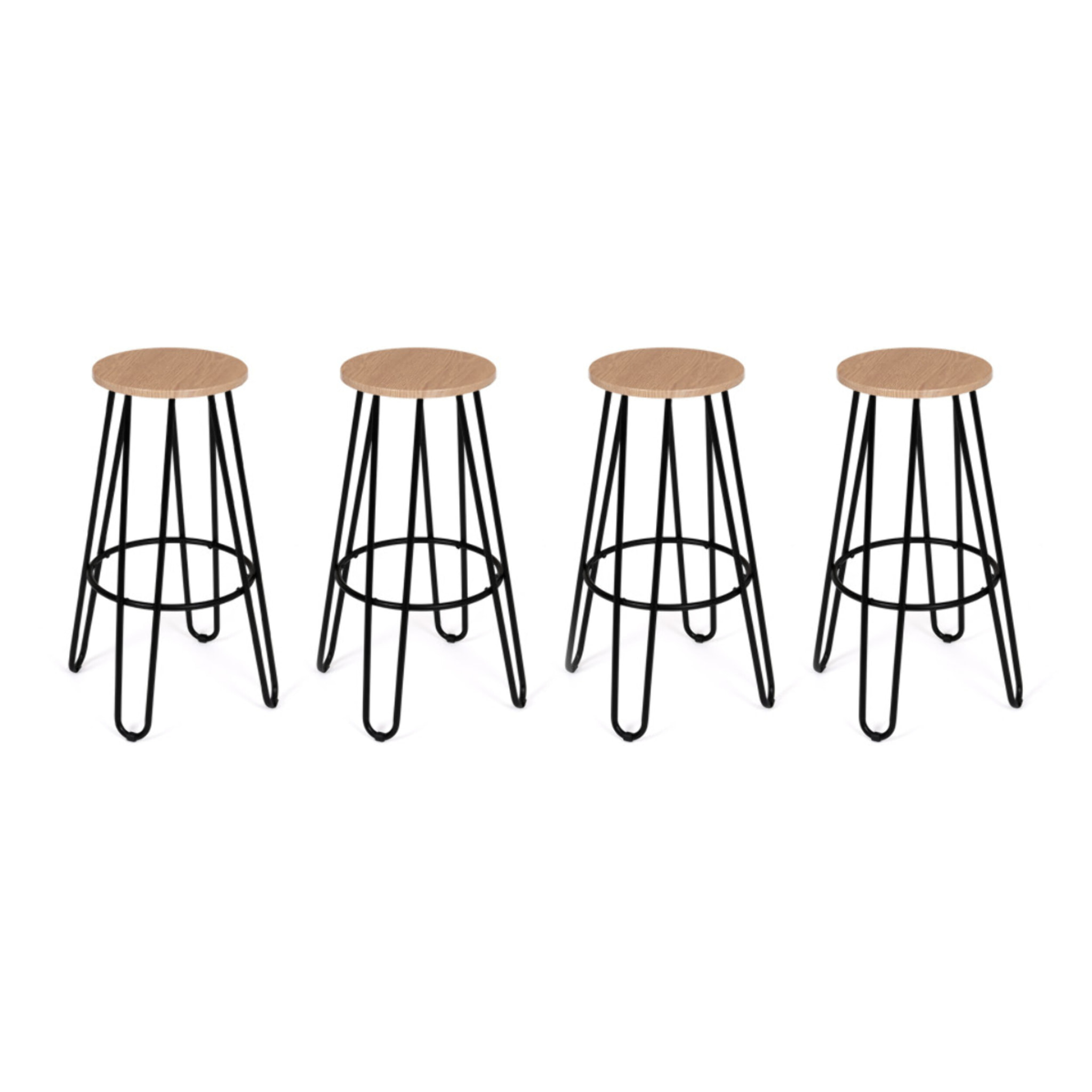 Tabourets de bar industriels pieds épingle Missouri - lot de 4