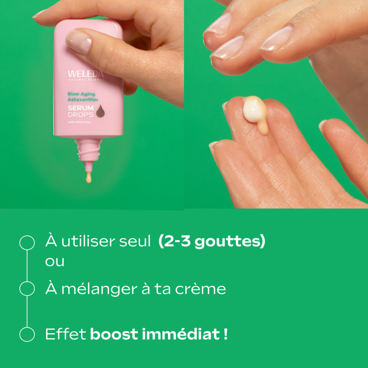 WELEDA - Slow Aging Astaxanthin Serum Drops - Anti-âge - 30 ml