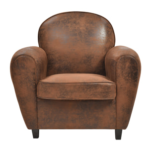 Fauteuil Club Marron