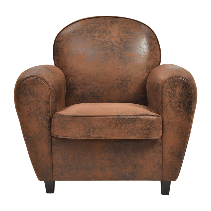 Fauteuil Club Marron