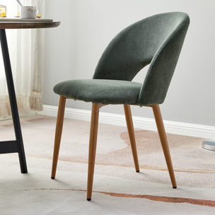 Lot de 2 chaises en velours côtelé - MOSS