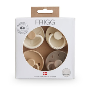 Frigg Pack 4 Chupetes Silicona Mixed