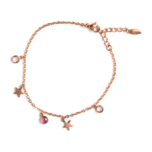 Pulsera Varwi acabado oro rosa 18k
