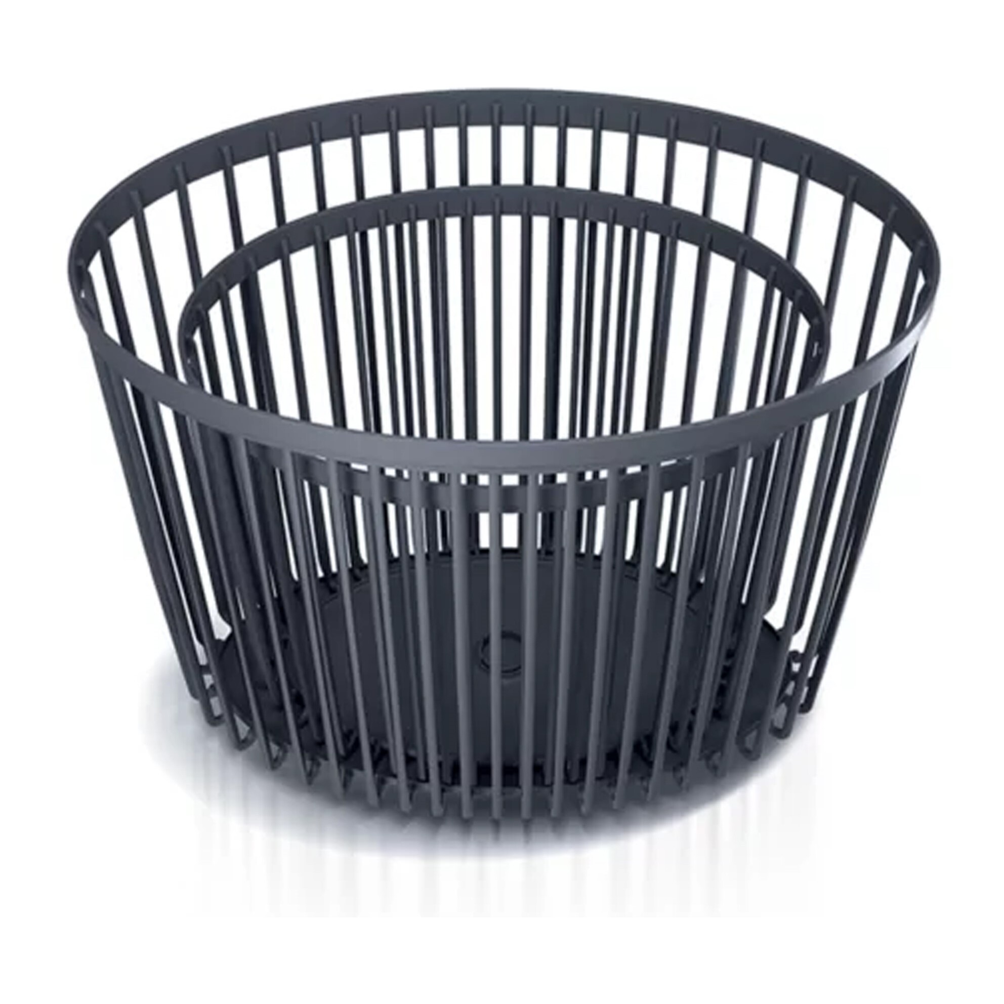 Set de 2 cestas de jardín soporte - mesa auxiliar decorativa clubo , dimensiones (mm) 568x348x450, color antracita