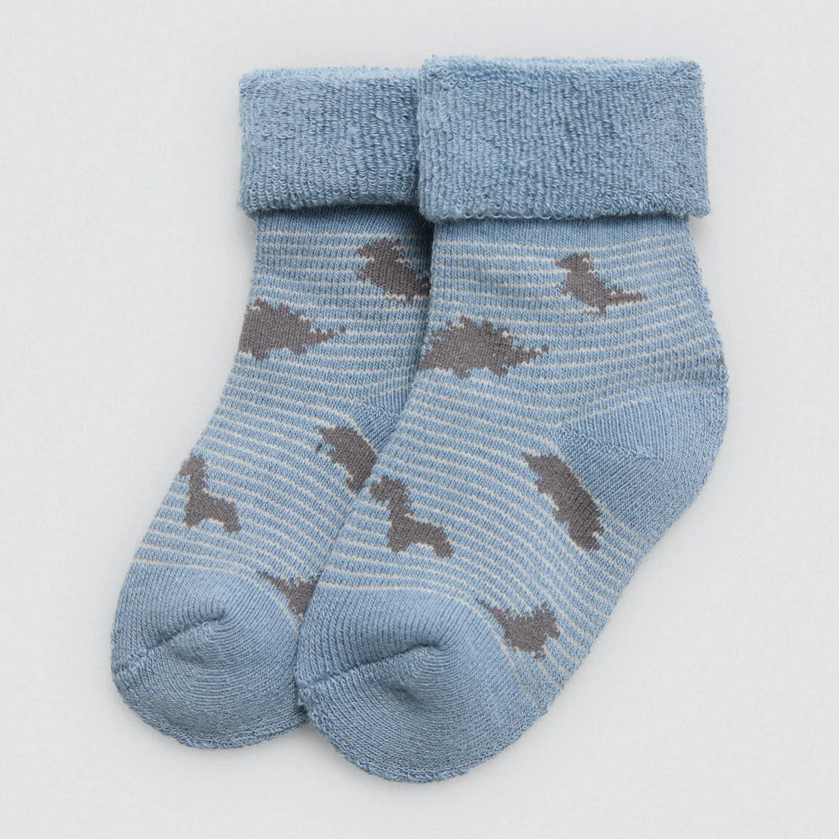 Confezione da 4 calzini termici per neonato a forma di dinosauro