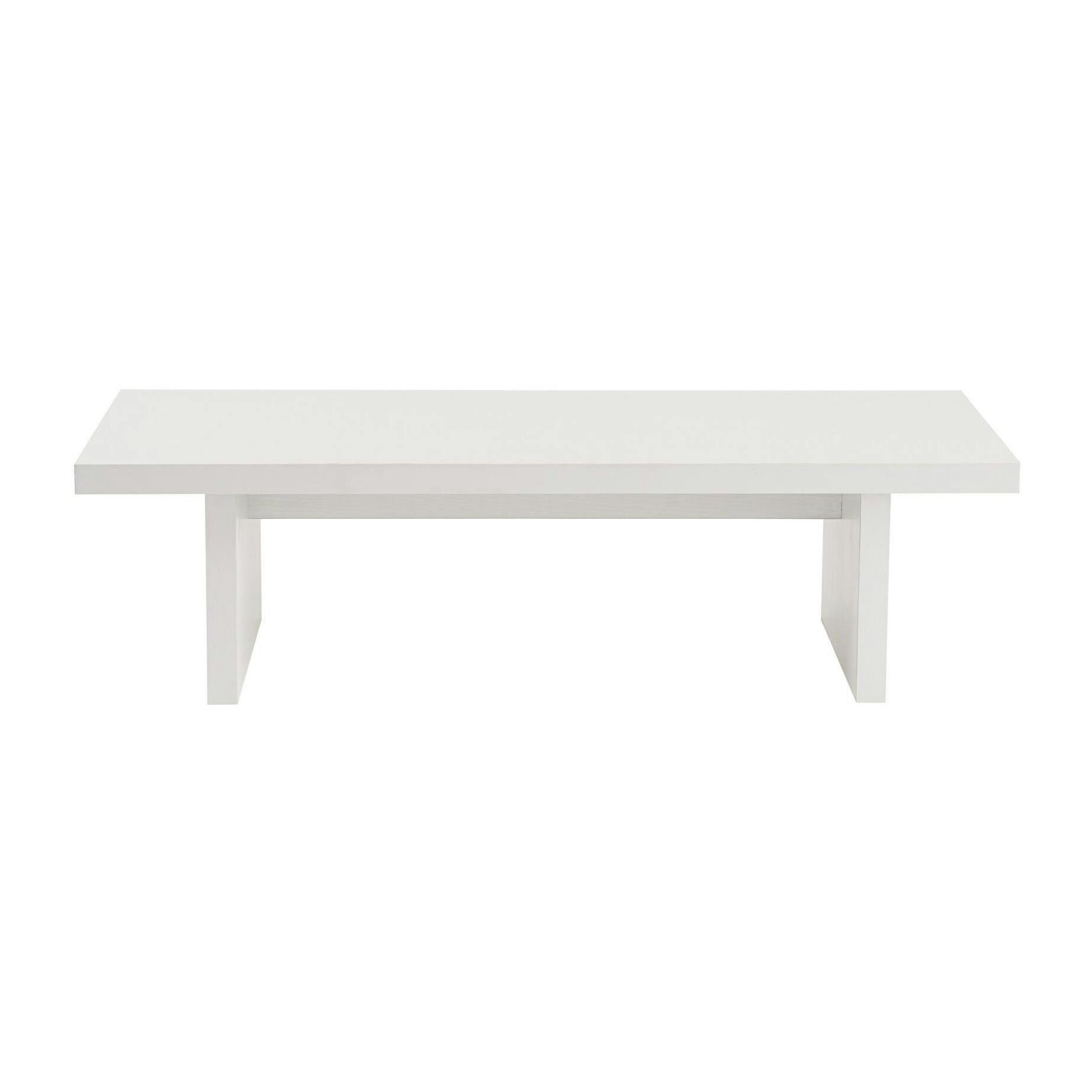 Table basse gigogne design – effet bois blanc (3 pièces) MARFA