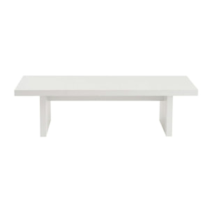 Table basse gigogne design – effet bois blanc (3 pièces) MARFA