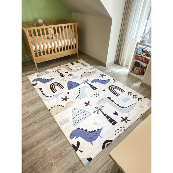 HAPPY - Tapis dinosaure pour chambre enfant et bébé