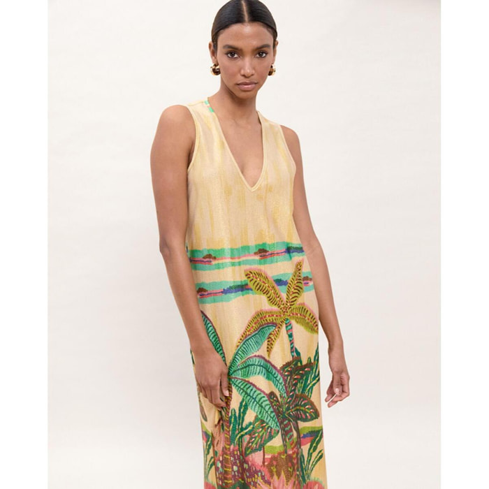 Abito con stampa circolare