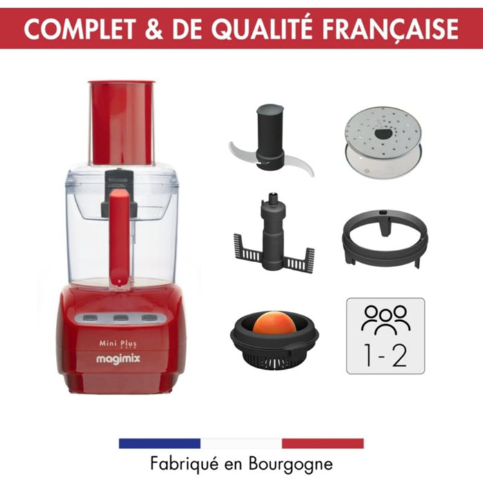 Robot multifonction MAGIMIX 18253F Mini Plus Rouge