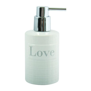 Distributeur de savon Céramique LOVE Blanc MSV