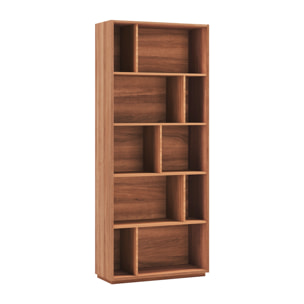 Estantería librería Nack melamina nogal 191x80x32 cm