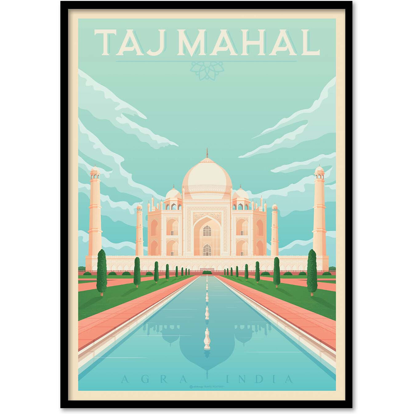 Affiche - Taj Mahal - Olahoop Travel Posters