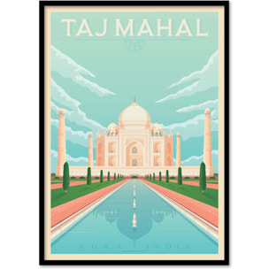Affiche - Taj Mahal - Olahoop Travel Posters