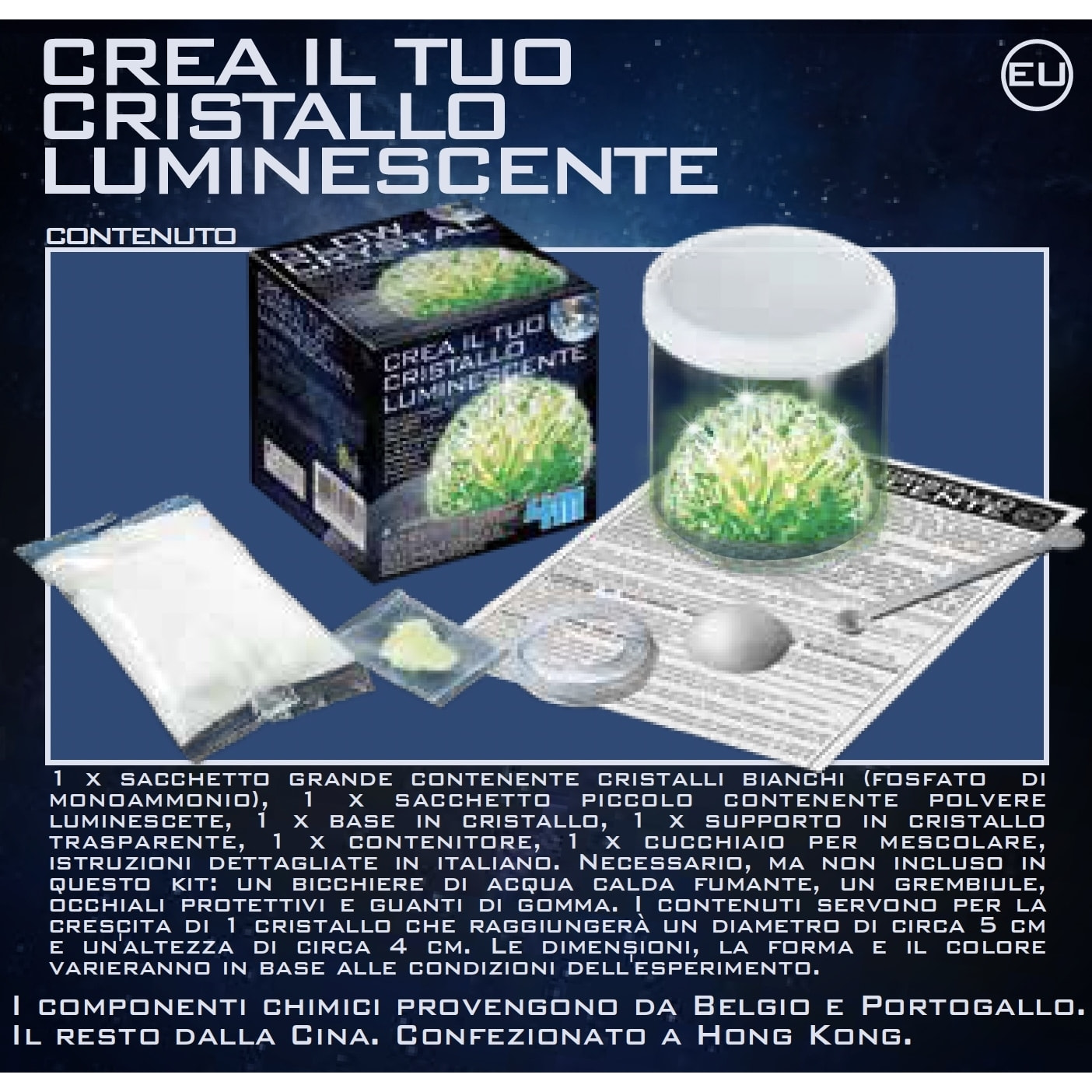 Crea Il tuo Cristallo Luminescente