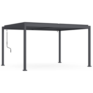 Pergola bioclimatique 3x4m aluminium lames orientables