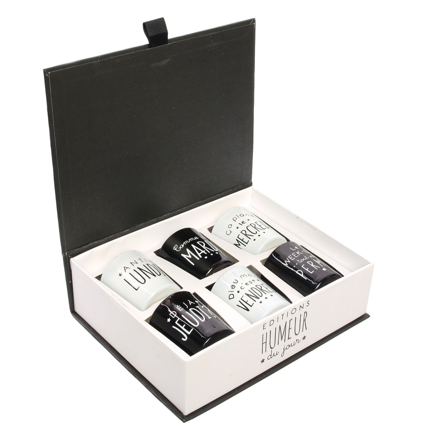 Bougie Parfumee X6 Coffret Humeur H5cm