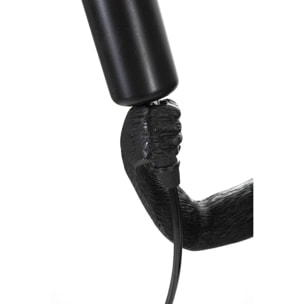 LAMPADA DA TAVOLO MONKEY NERO CM Ø 26X34X55