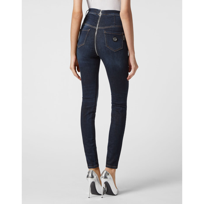 PHILIPP PLEIN Jegging de cintura alta