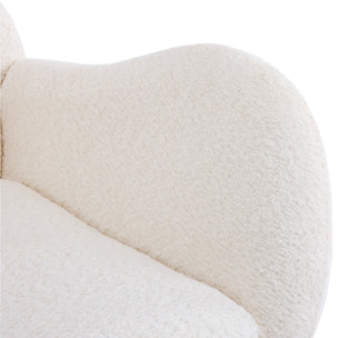 Rocking-chair en tissu bouclé - BEA