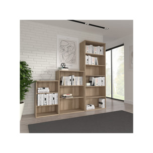 Étagère H. 86 x L. 74 cm décor chêne sonoma avec 2 étagères - MIA