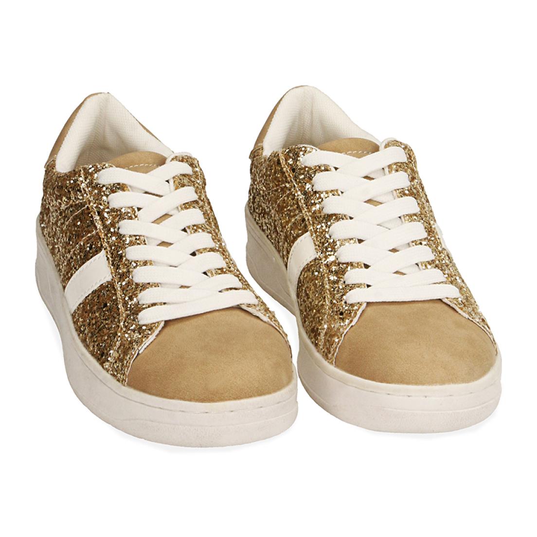 Sneakers oro glitter