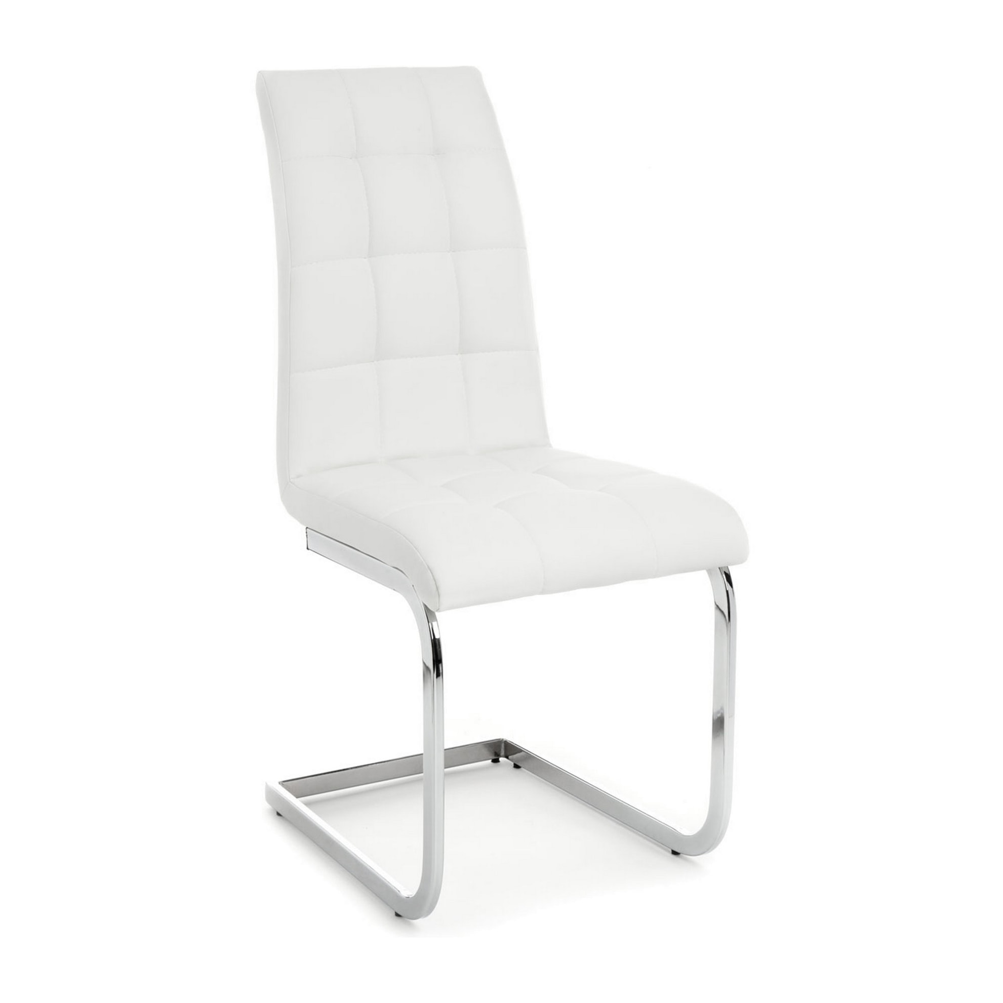 Tomasucci Lot de 4 CHAISES COZY WHITE Blanc