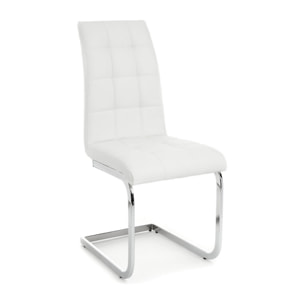Tomasucci Lot de 4 CHAISES COZY WHITE Blanc