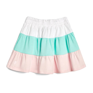 Falda de Niña Escalonada Multicolor