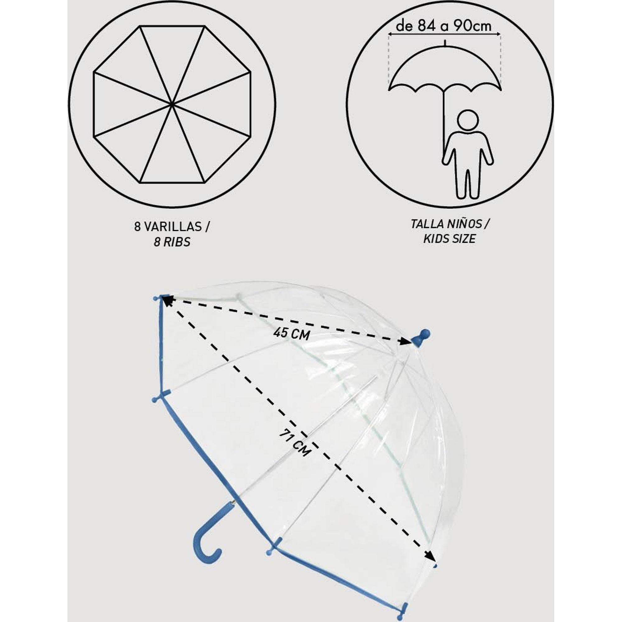 Paraguas Manual Poe Minnie