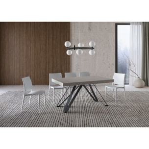 Tavolo allungabile 90x160/420 cm Terium cashmere gambe antracite