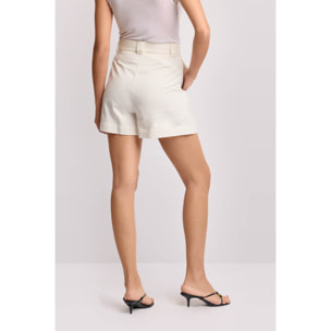 Kocca - Pantaloni corti con pinces Donna, Tinta unita