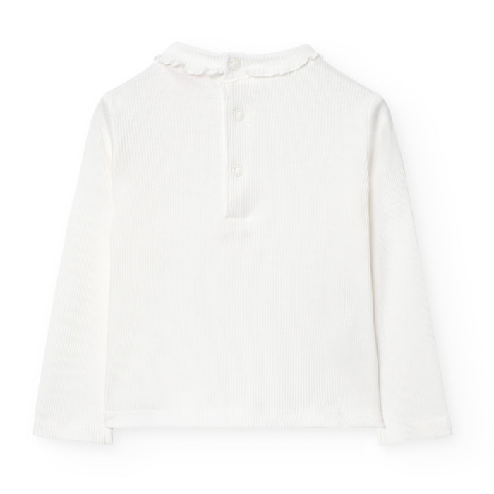 Camiseta punto canalé de bebé -BCI