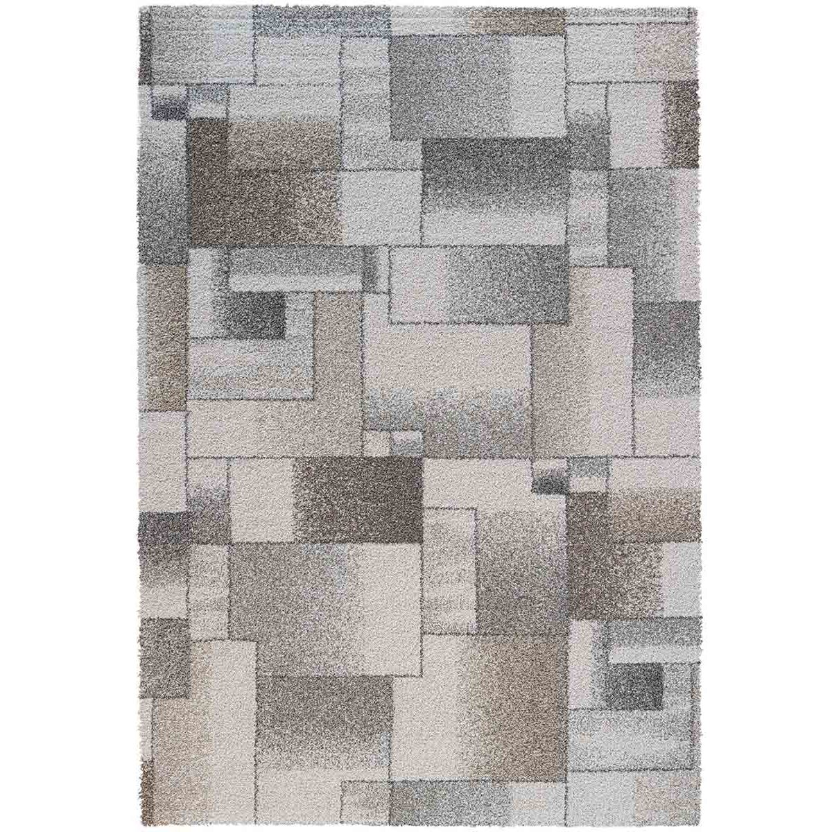Tappeto Disegno Geometrico Soggiorno Salotto Grigio Tortora Beige