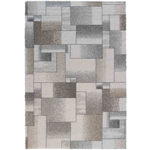 Tappeto Disegno Geometrico Soggiorno Salotto Grigio Tortora Beige