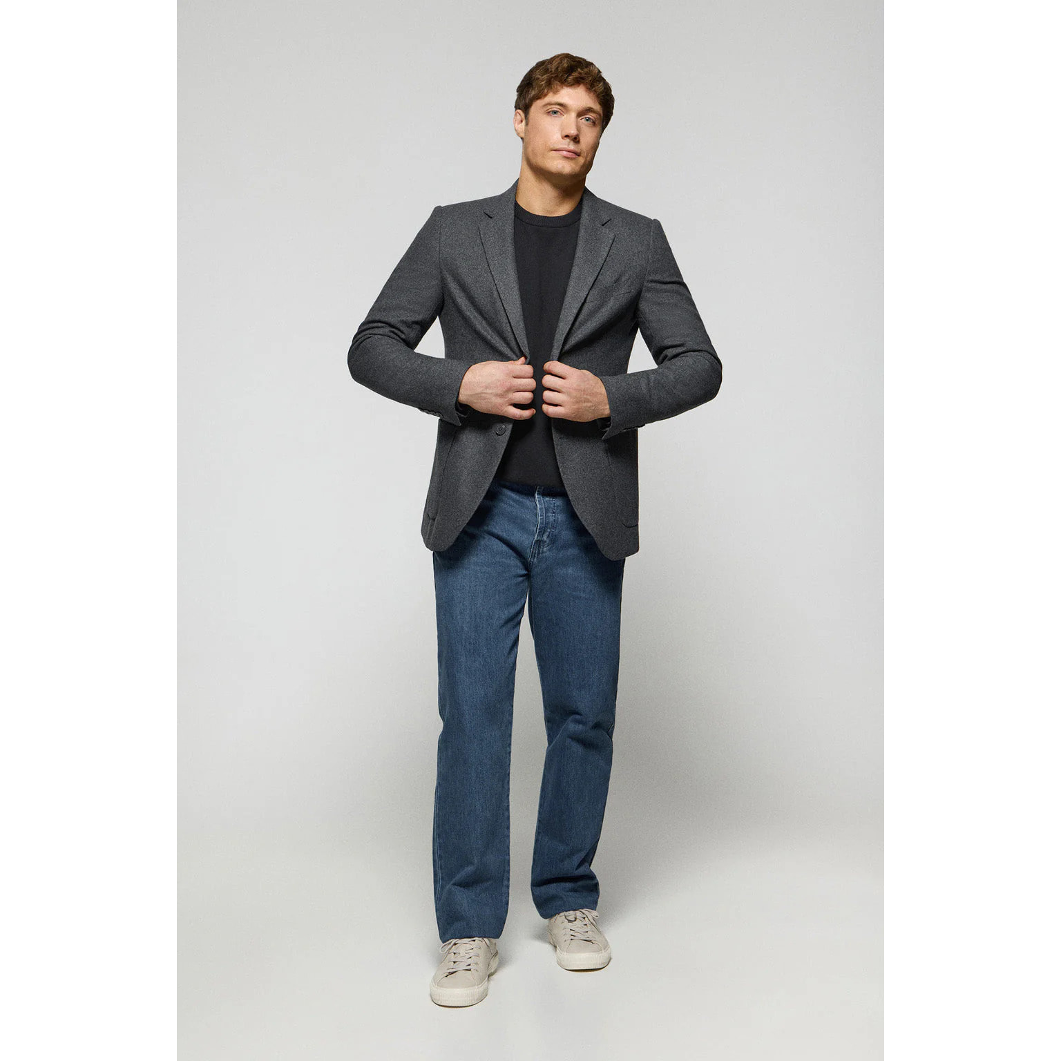 Blazer Cameron gris con detalles Polo Club