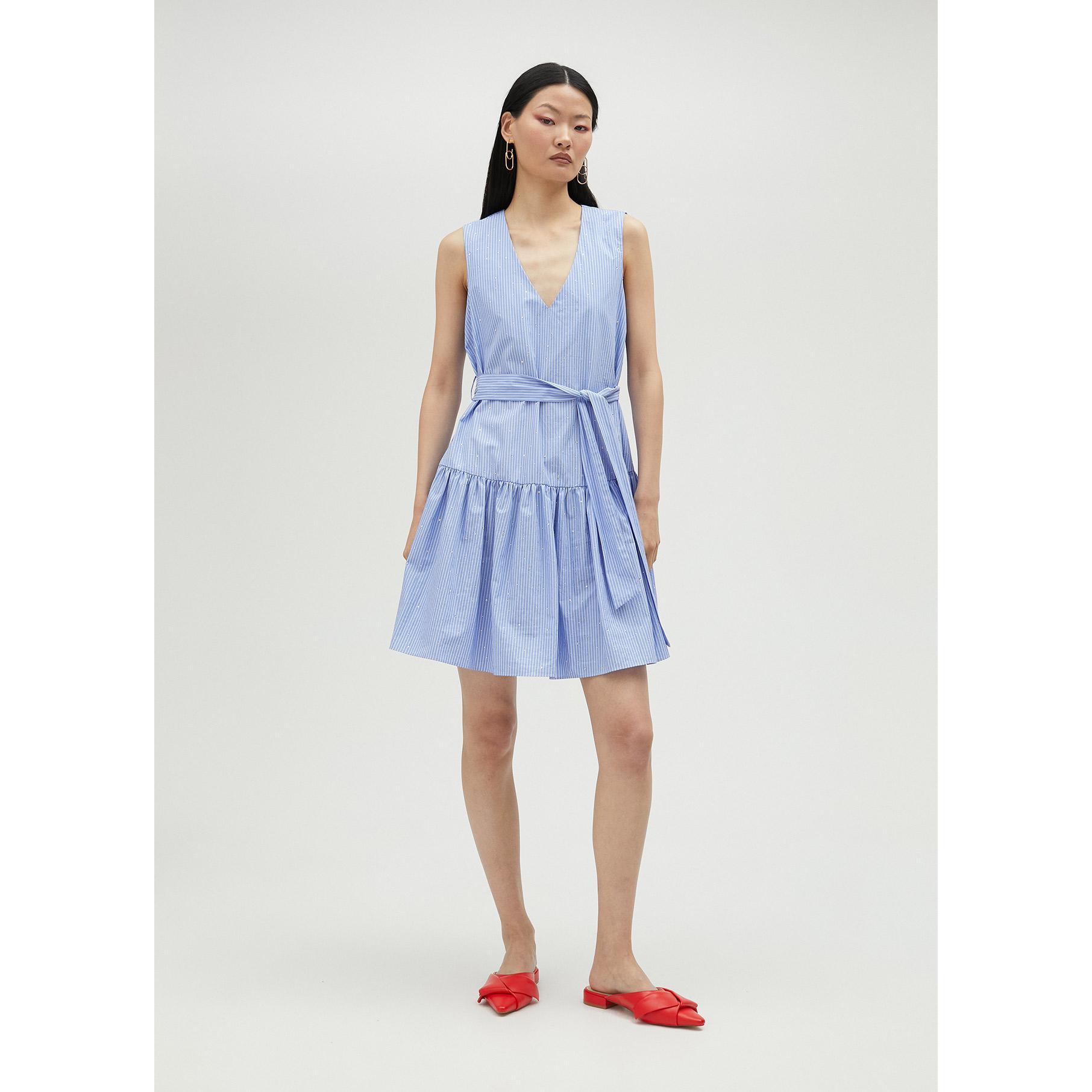 Vestito corto con strass