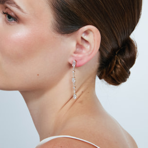 Pendientes Ziadru acabado oro rosa 18k