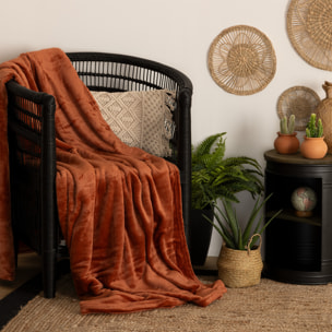 Plaid "Ollis" 180x230cm rose terracotta